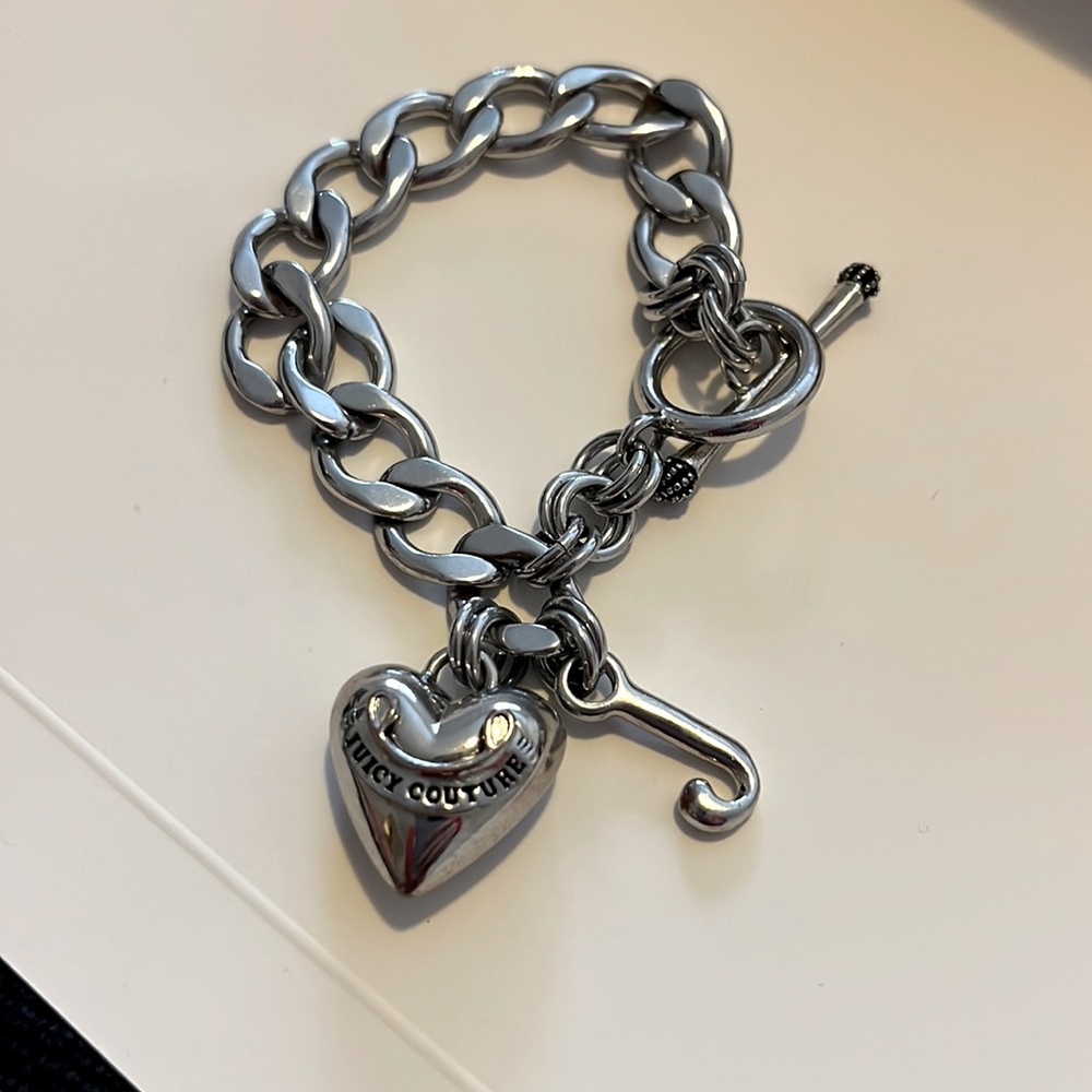Sliver Juicy Couture Toggle Bracelet